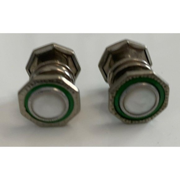 Lot of 3 Sets Art Deco Guilloche Snap Cuff Links